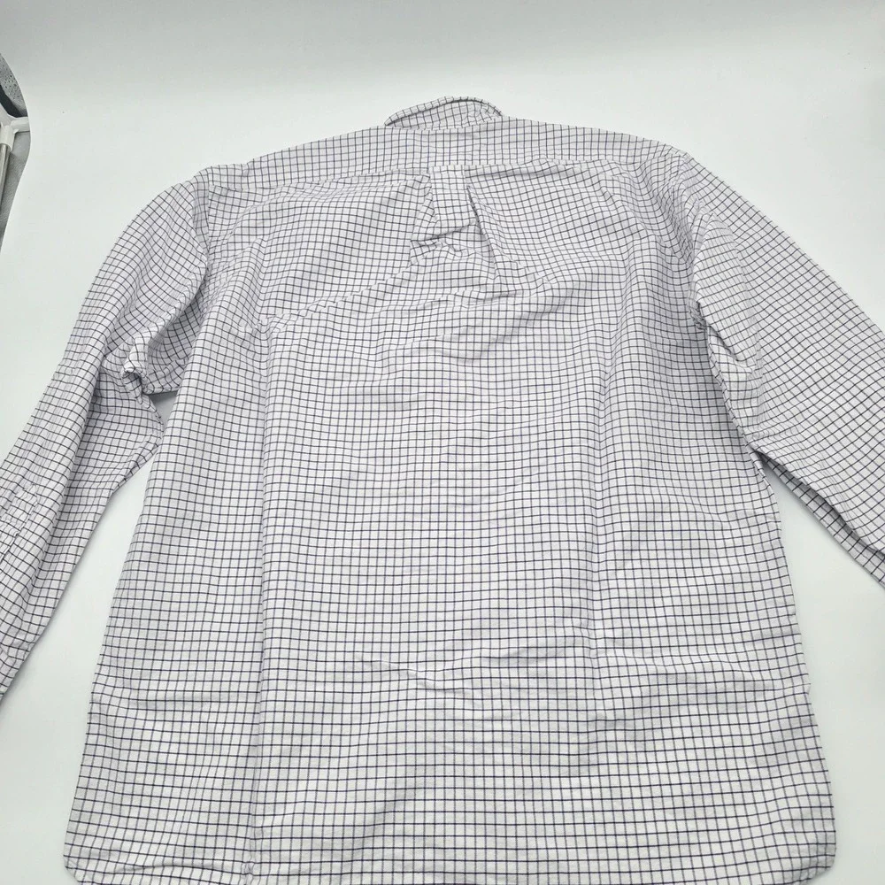 Ralph Lauren Blake Men's Medium Button Down Shirt Purple White Check Pony